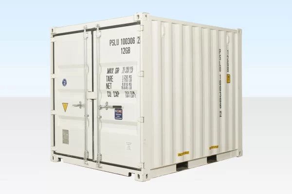 10ft x 8ft Shipping Container (One Trip) White (RAL 9003) - Image 3