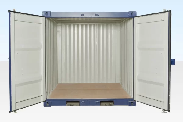 8ft Shipping Container (One Trip) Blue (RAL 5013) - Image 4