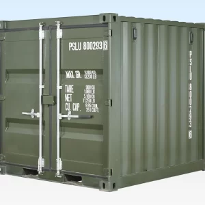 8ft One Trip Shipping Container Green (RAL 6007)