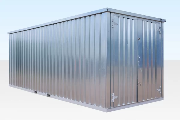 6m XL Flat Pack Container Store – Galvanised - Image 4