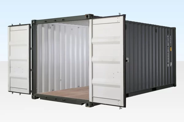 20ft Shipping Container (One Trip) Dark Green (RAL 6007) - Image 5