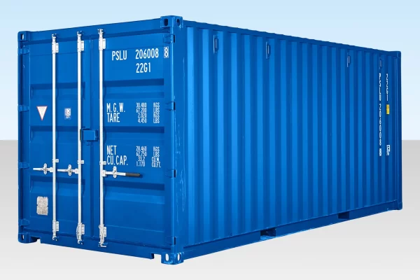 20ft Self Storage Container with Bamboo Floor – Blue - Image 2