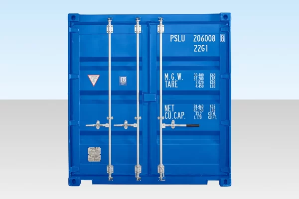 20ft Self Storage Container with Bamboo Floor – Blue - Image 3