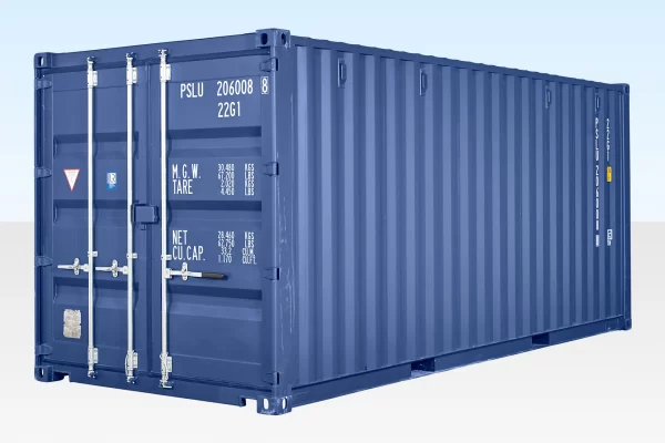 20ft Shipping Container (One Trip) Blue (RAL 5013) - Image 2