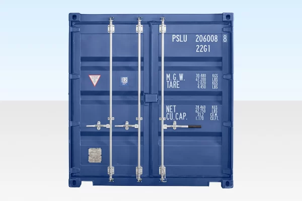 20ft Shipping Container (One Trip) Blue (RAL 5013) - Image 4